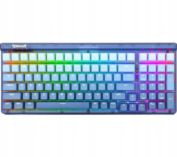 Klawiatura mechaniczna Redragon K656 Pro Rgb Purple Switch Niebieska