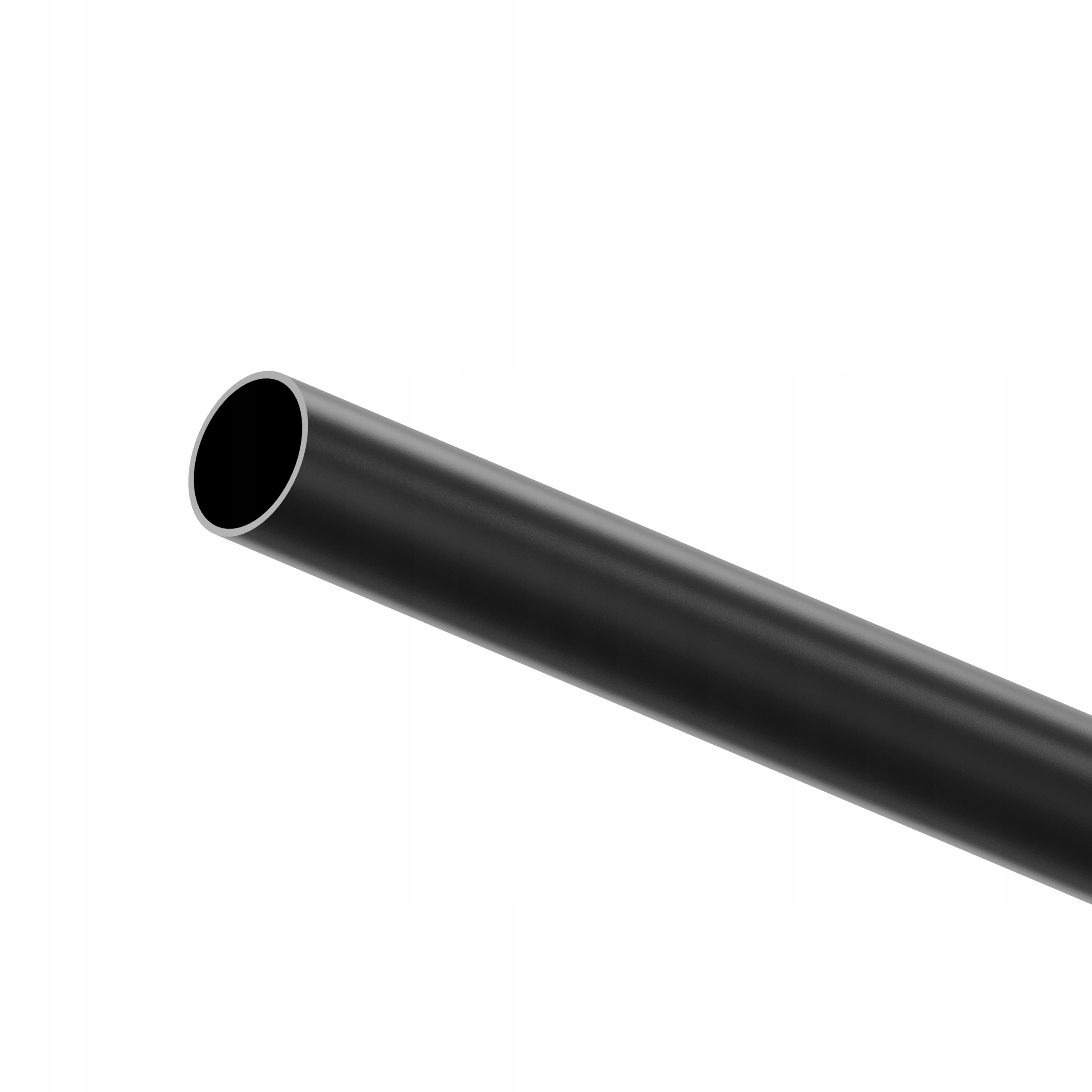 Trubka tyč do šatní skříně na nábytkové oblečení Ø 32 mm x 1,5 Černá 295 cm