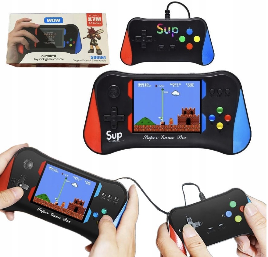 Konsola Przenośna Do Gier Dla Dzieci Retro 500 Gier Tv Pad Do Gry We 2