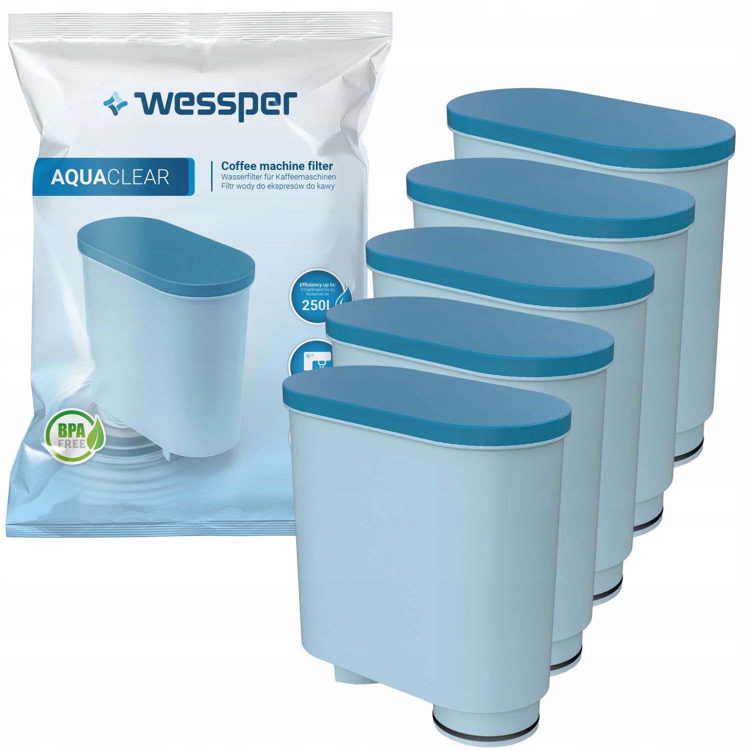 

5x Filtr Ekspresu Saeco Aqua Clean zamiennik