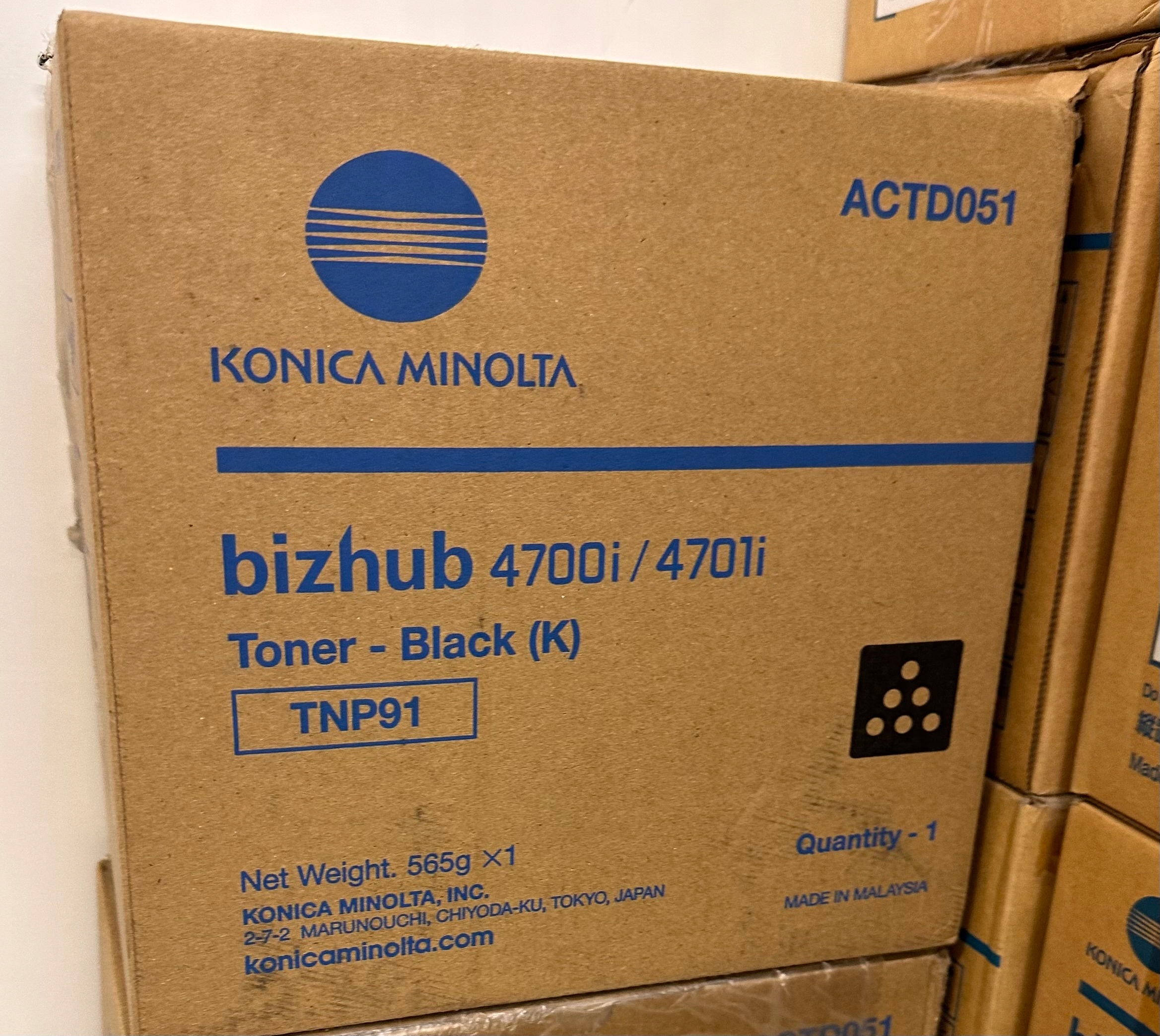 Toner Konica Minolta TNP-91 Black ACTD051 Originál pre Bizhub 4700i