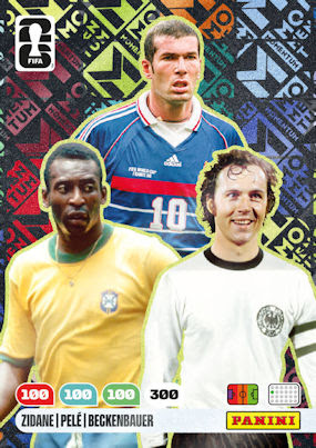 Panini Fifa World Cup 2026 karta Momentum Zidane Pele Beckenbauer