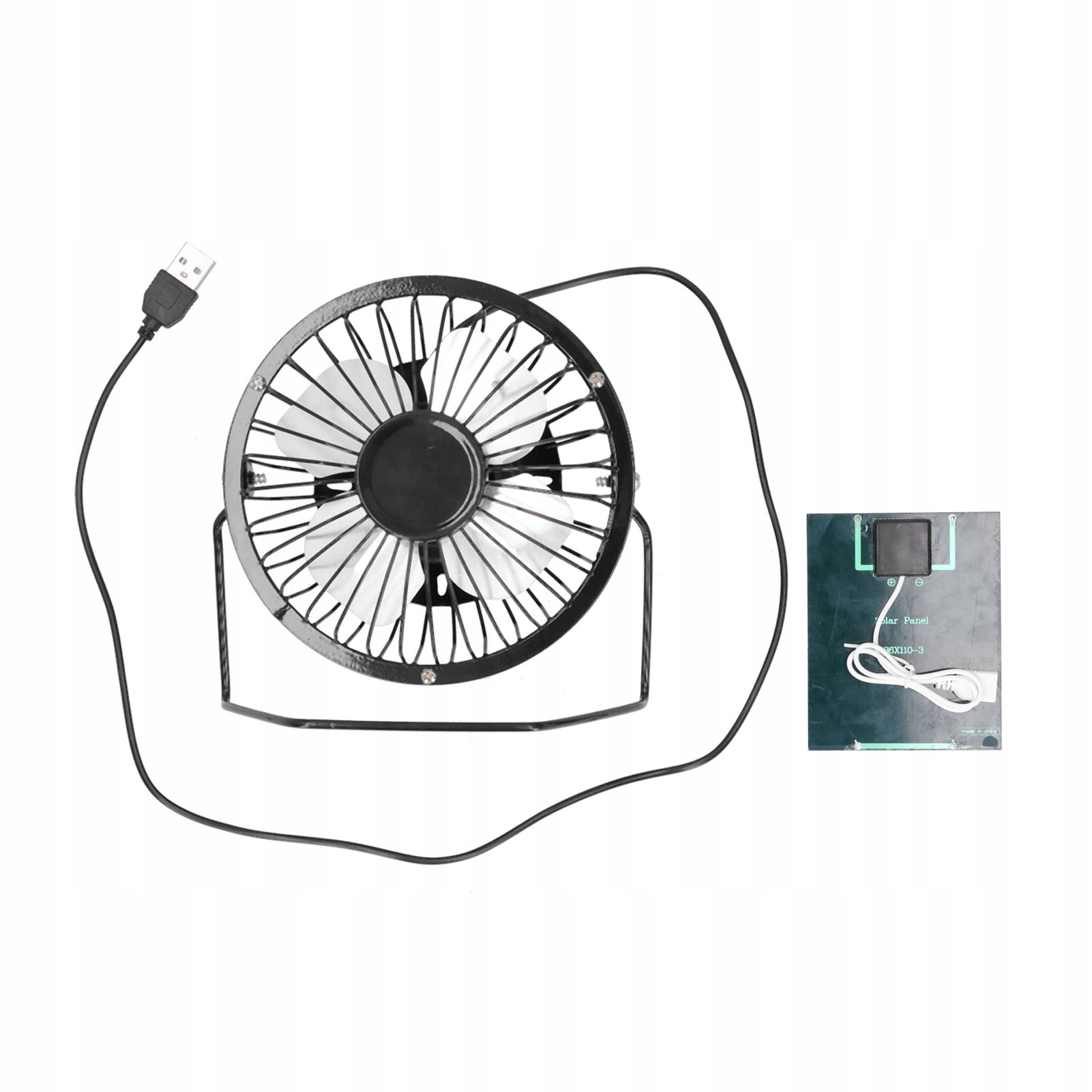 Wentylator z panelem sonecznym Zasilacz mobilny Wentylacja zewnętrzna Ih