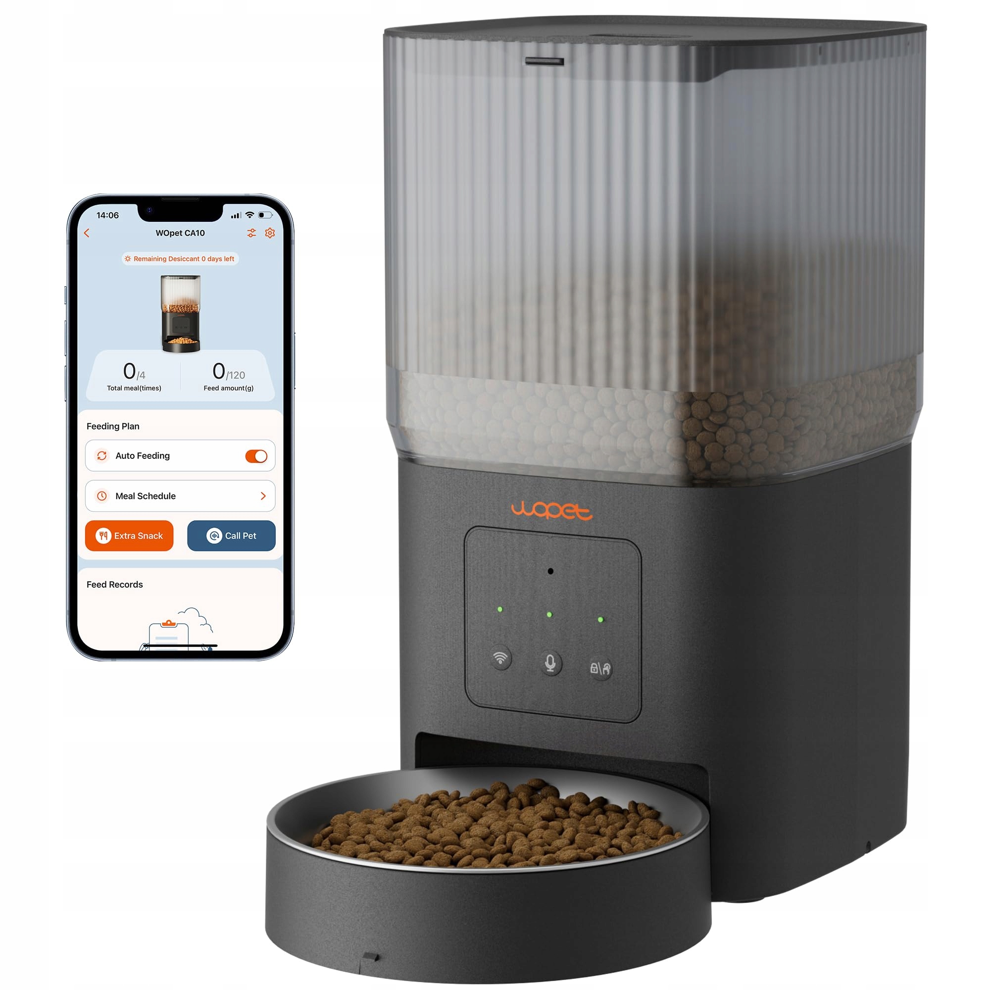 Levně Automat na krmení Wopet plast 4000 ml