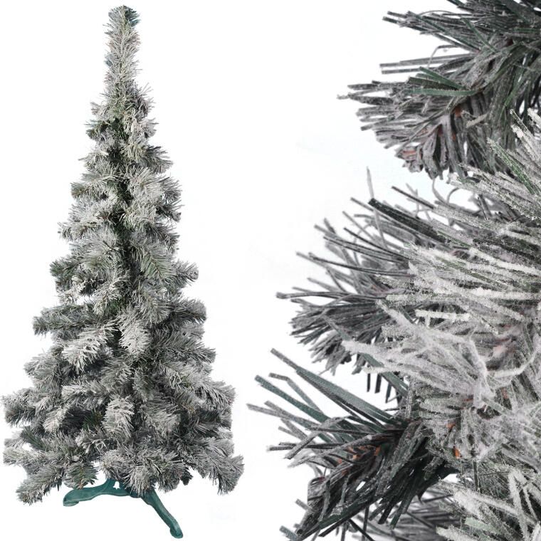 Snežný Vianočný Stromček 180 CM Stojan, Umelý Zasnežený Stromček, Mágia Vianoc