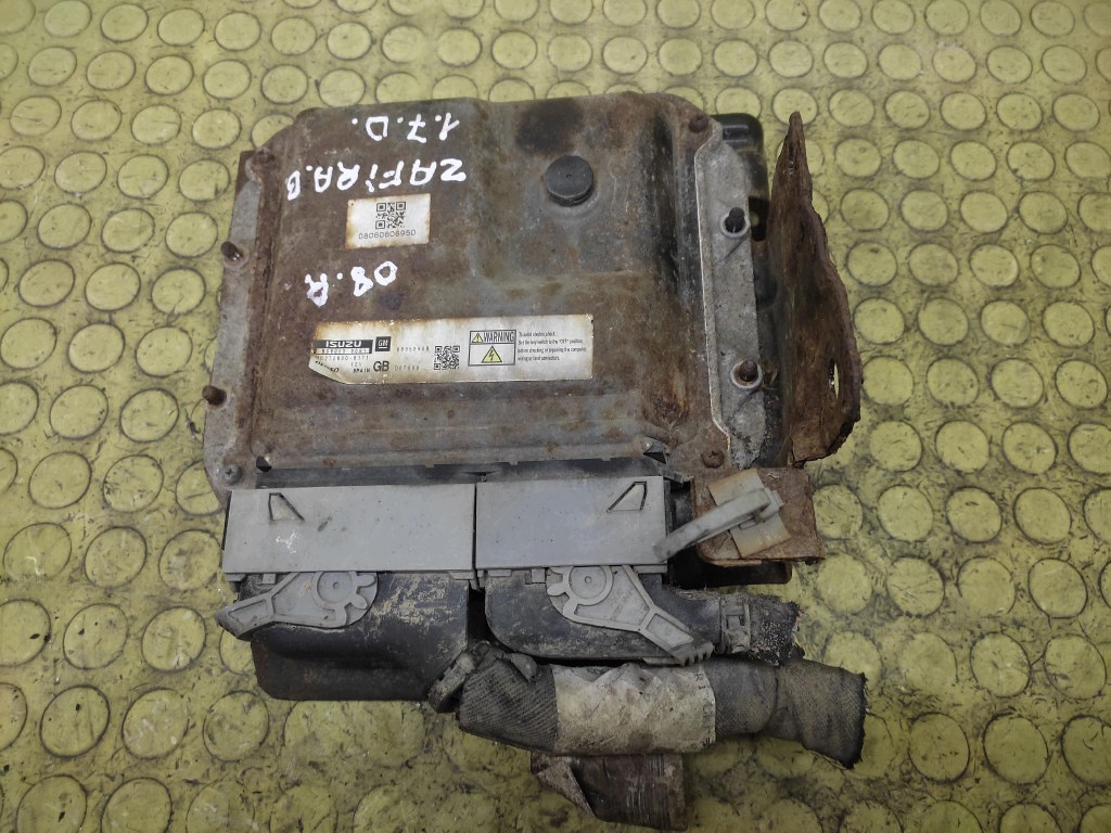 OPEL ZAFIRA B control unit of the engine 98053909