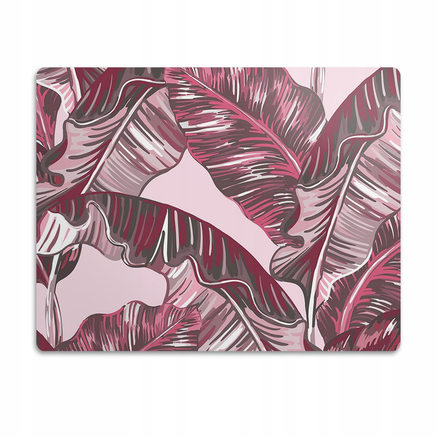 Levně Voděodolná podložka pod misku Růžová palma 90x60 cm