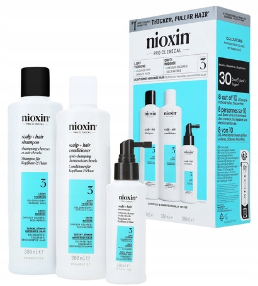 Nioxin System 3 Kit ShampooCondTreat 2x300100 ml