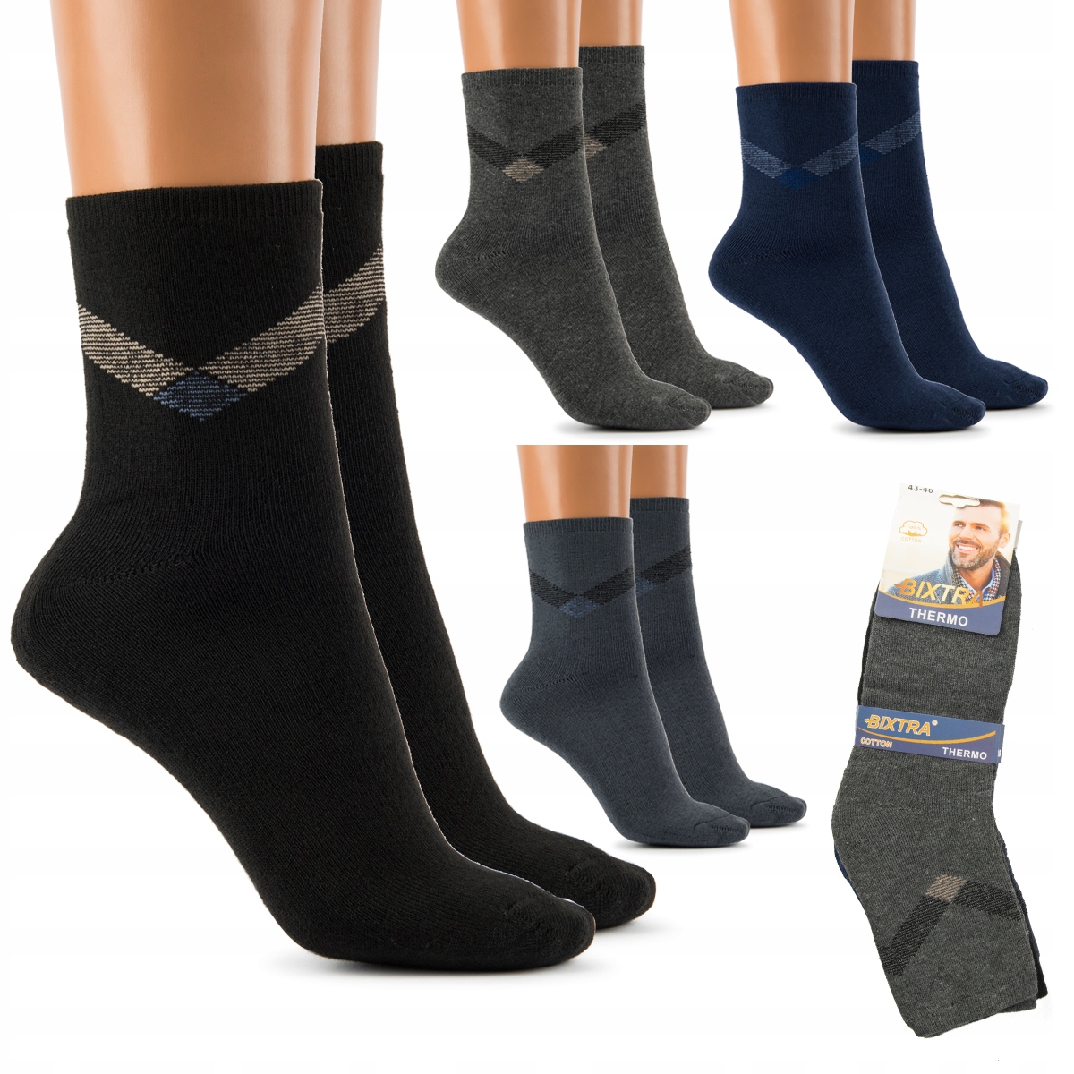

4x Skarpety męskie Bawełniane Thermo Robocze 39-42