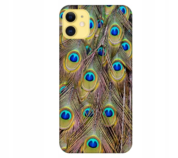

Etui pokrowiec do iPhone 11 Pawie pióra