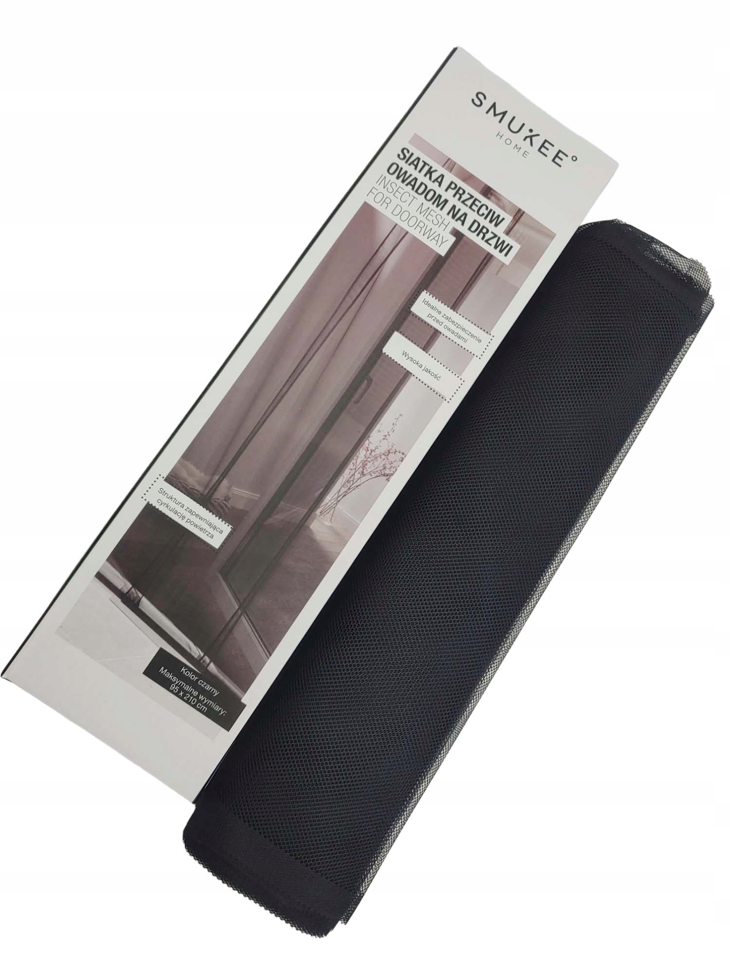 

Siatka Przeciw Owadom Na Drzwi 95x210 cm Czarna