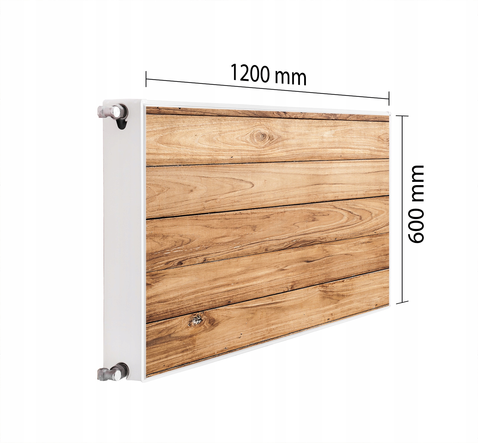 Maskovač Kryt Radiátoru 120x60 Dřevo Podložka Magnet