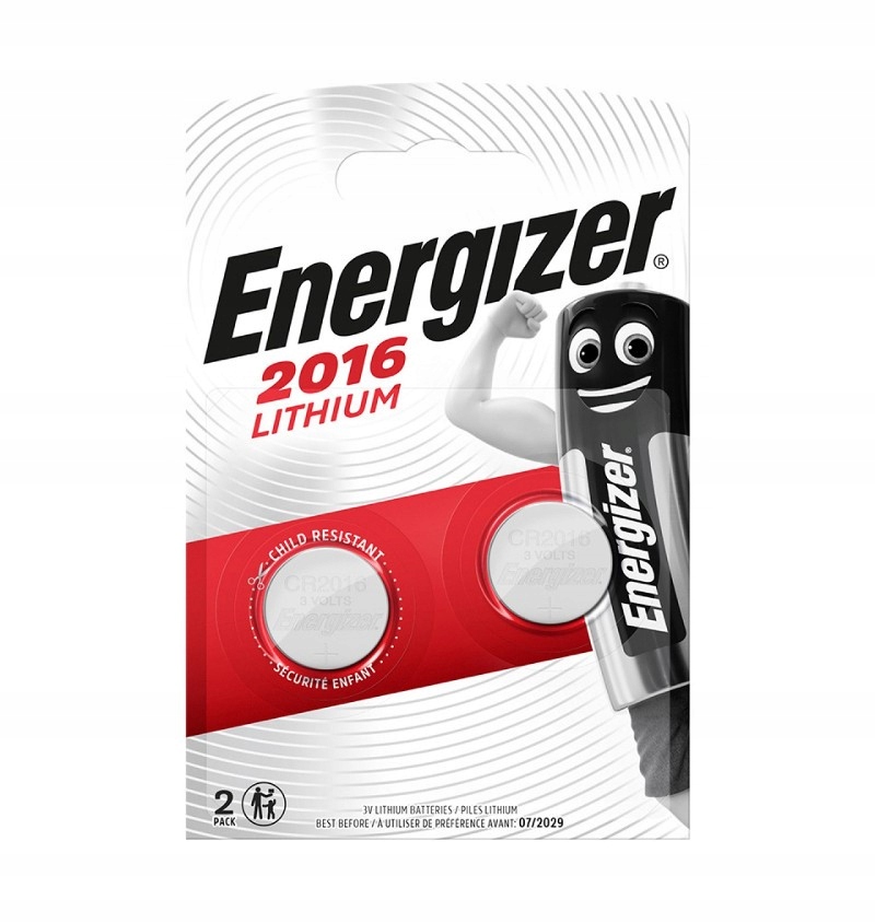 

2x Bateria CR2016 Mocna Energizer 3V