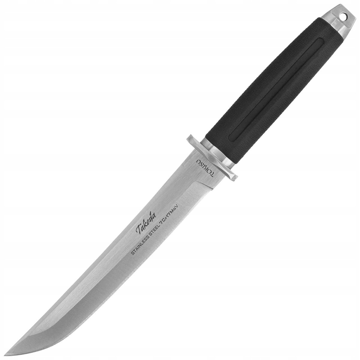 Nůž Tokisu Takeda Black Rubber, Satin 7Cr17MoV (32389)