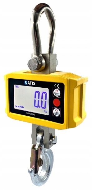 Waga hakowa podwieszana magazynowa 2000 kg 0,5 kg LCD TARA SATIS OCS-H02