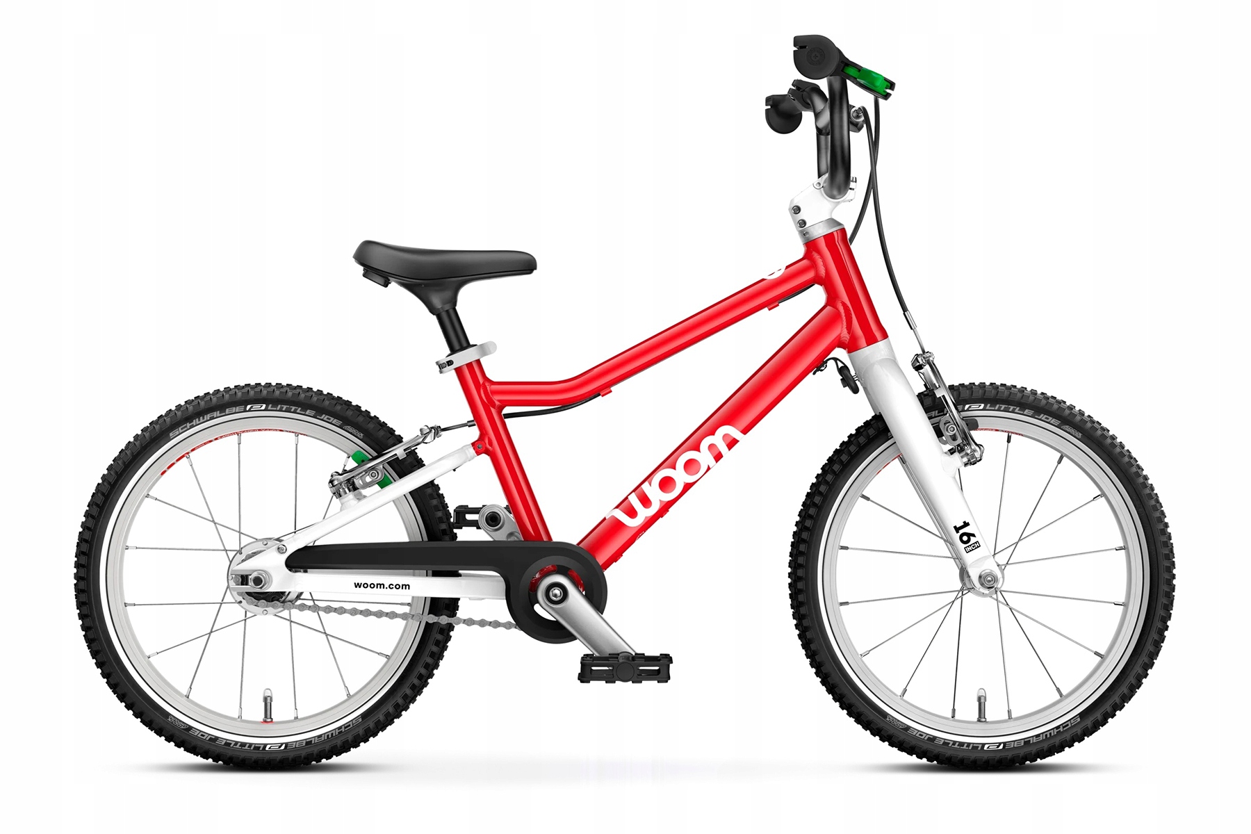 Rower dziecięcy Woom Go 3 Automagic Czerwony 16" r. UNI/9"
