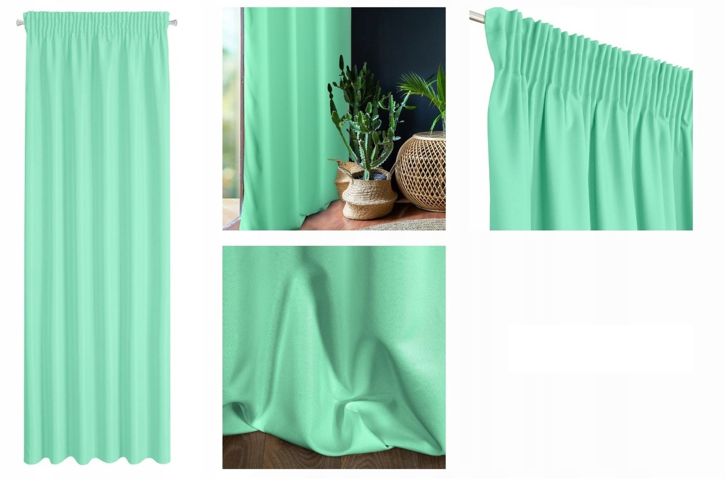 Gotowe zasłony na żabki PIĘKNE KOLORY Eurofirany 140x250 cm EAN (GTIN) 5903571179173