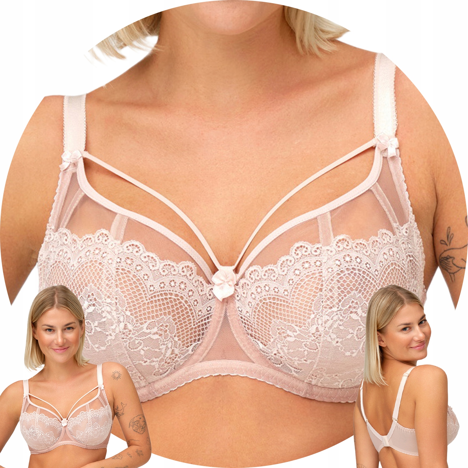 Azal Otylia Biustonosz miękki beżowy 85F