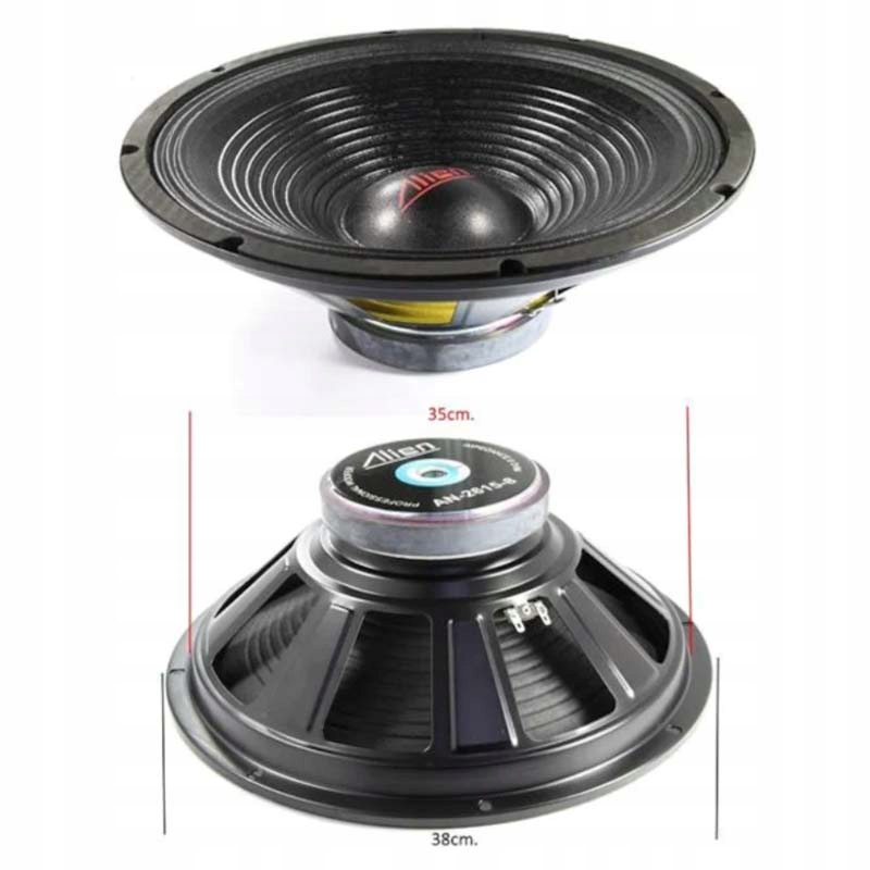 Basový reproduktor s pevným zavesením 15 palcov Alien AN-2615, 4 ohm