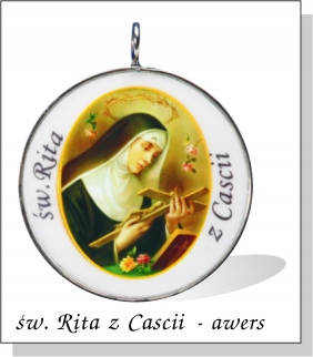 Stříbrný Medailonek Svatá Rita