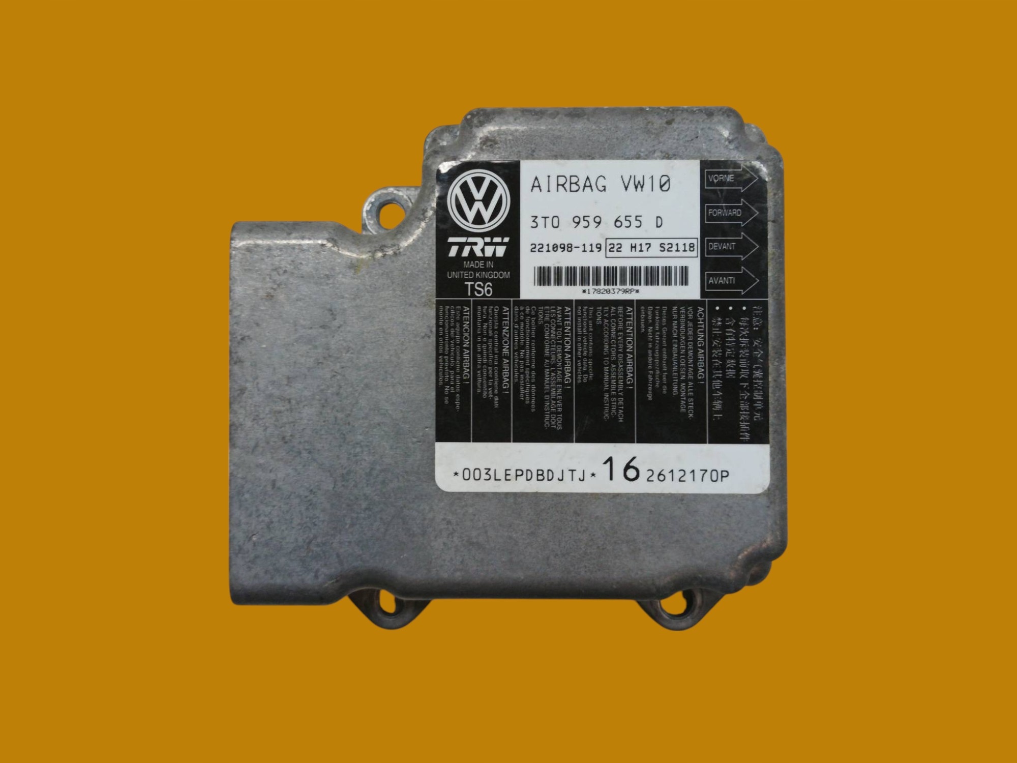 SENSOR airbag 3T0959655D Skoda Superb II (2008-2015)