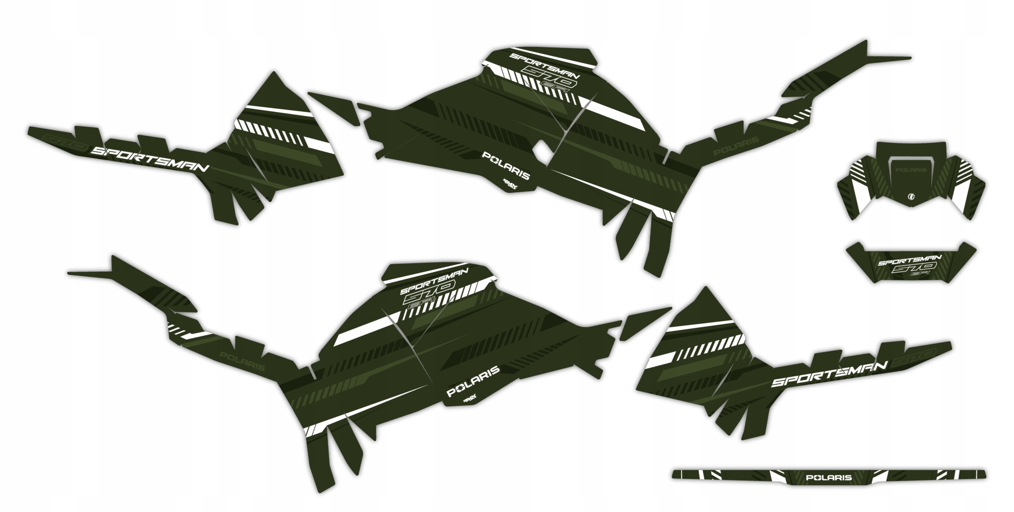 Dýha Samolepky Polaris Sportsman 570 2021+ #2772491