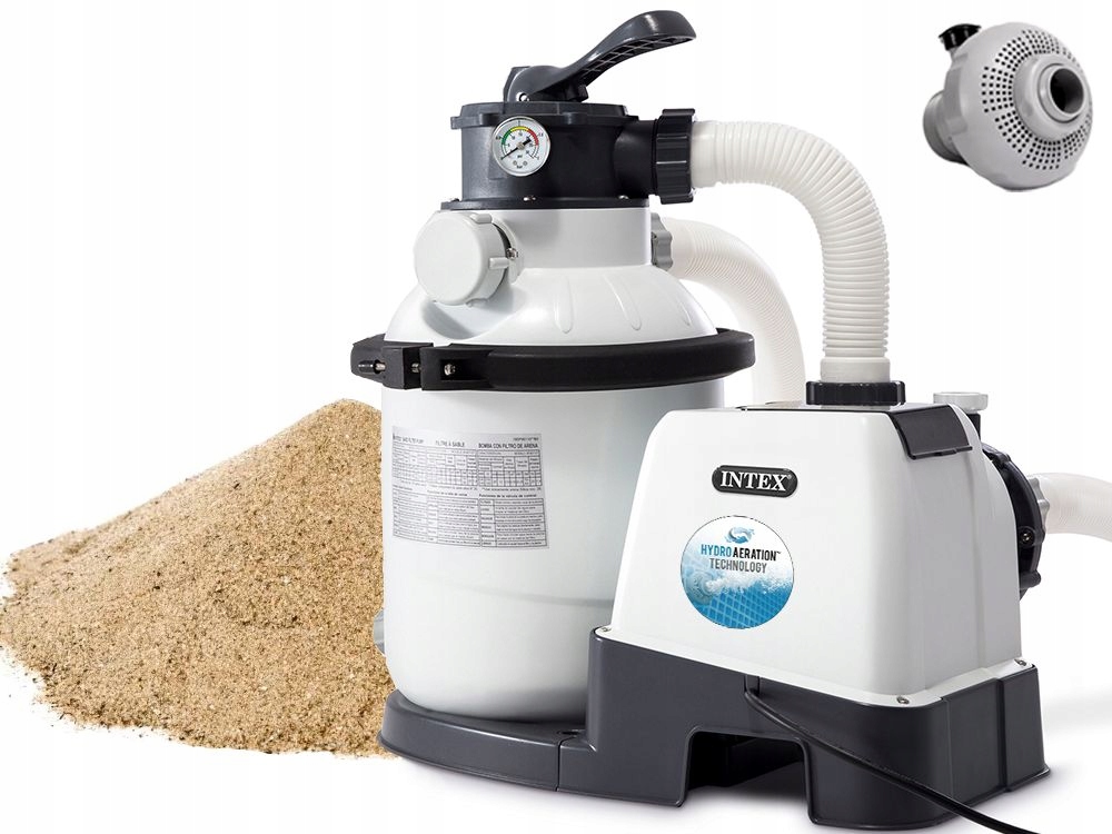 Pompa Piaskowa Filtr Basen do Basenu Intex 26644 5700 l/h + PIASEK 25kg