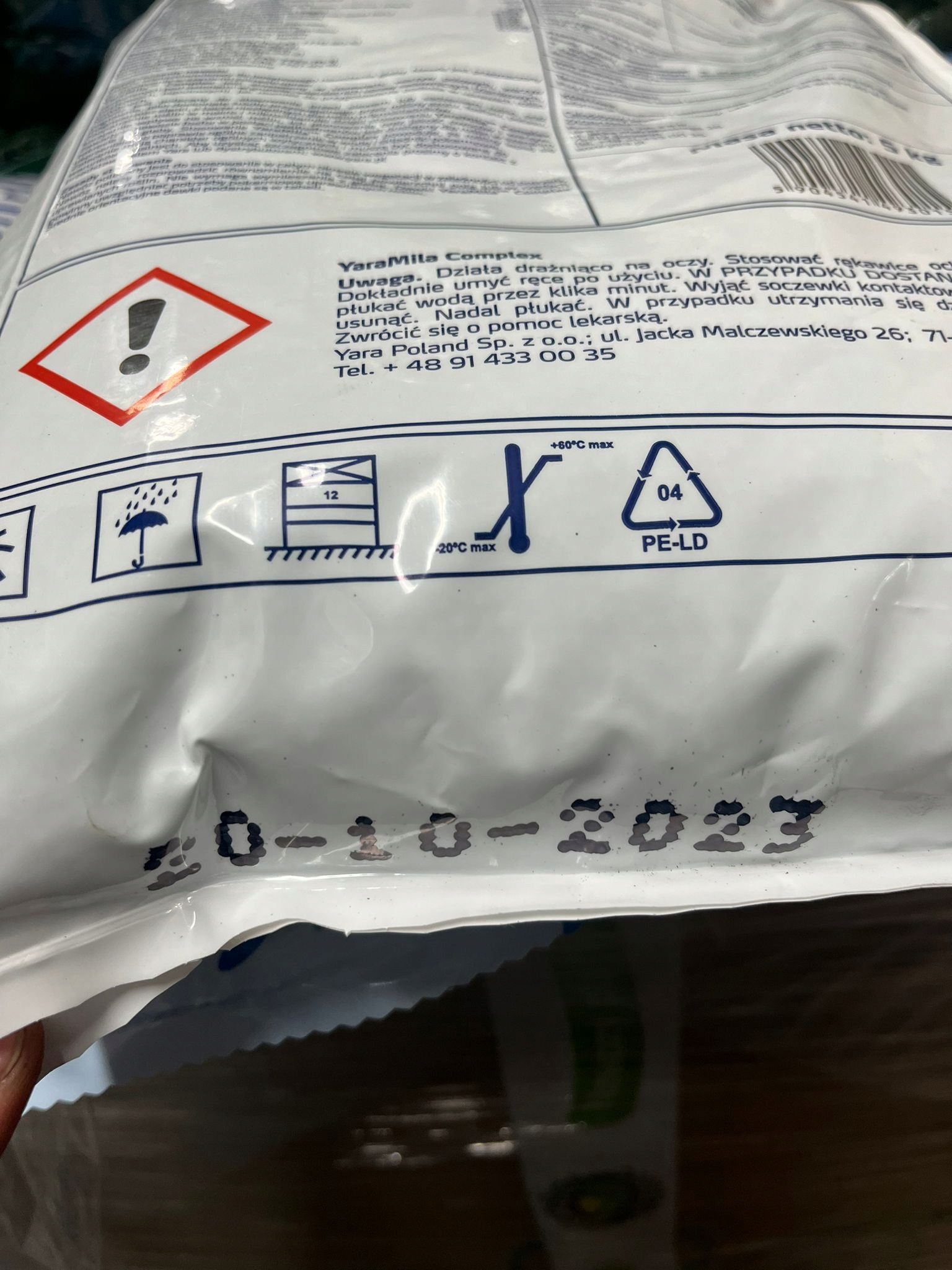 HYDROCOMPLEX YARA MILA COMPLEX NAWÓZ DO TRAWY UNIWER. 12-11-18 5KG NORWESKI Rodzaj nawozu wieloskładnikowy