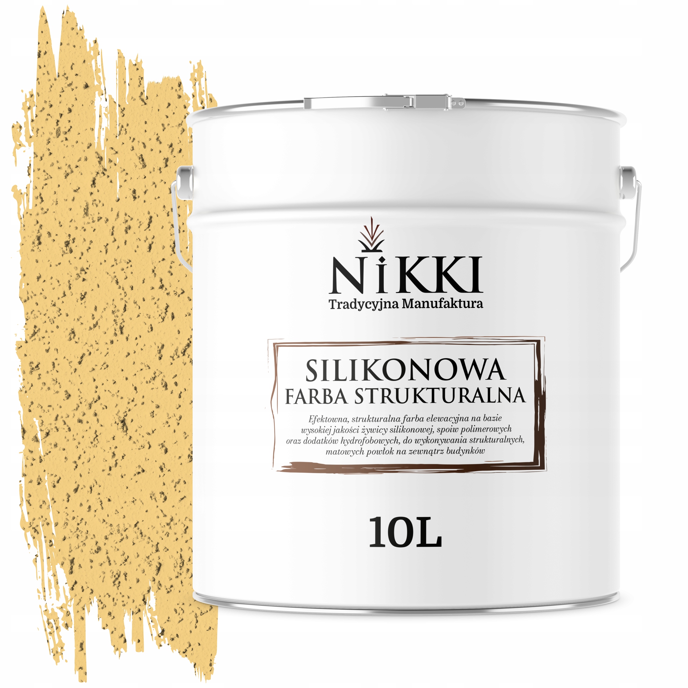 Barva Strukturální Fasádní silikonová 10L Žlutá F645 Uv
