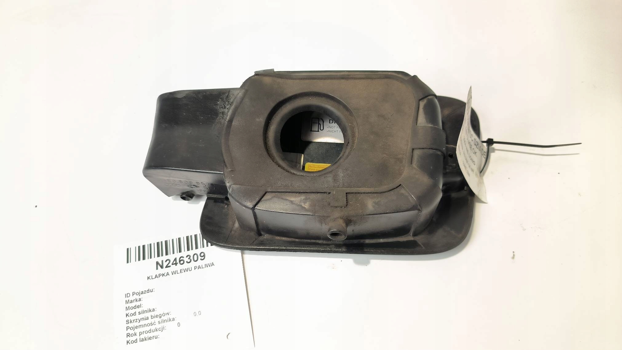 Tankklappe des Kraftstoffsbehälters schwarze 4E0010376 AUDI A8 D3