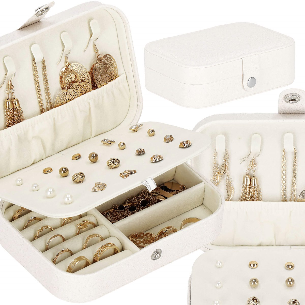 

Kuferek Na Biżuterię Szkatułka Kasetka Pudełko XL