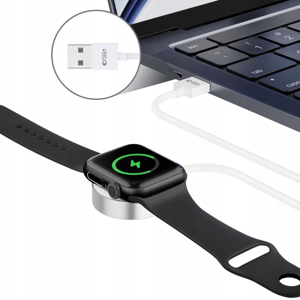 MAGNETYCZNA ŁADOWARKA KABEL USB DO APPLE WATCH 1 2 3 4 5 6 7 8 9 SE ULTRA Producent Tech-protect