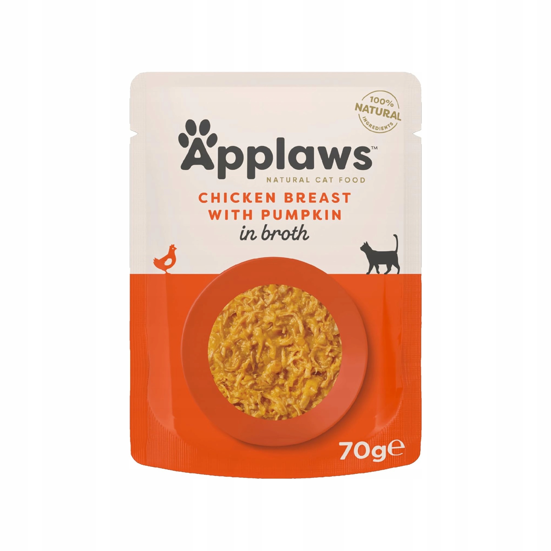 Levně Applaws Premium mokré krmivo pro kočky adult 100% kuřecí dýně 12x70 g