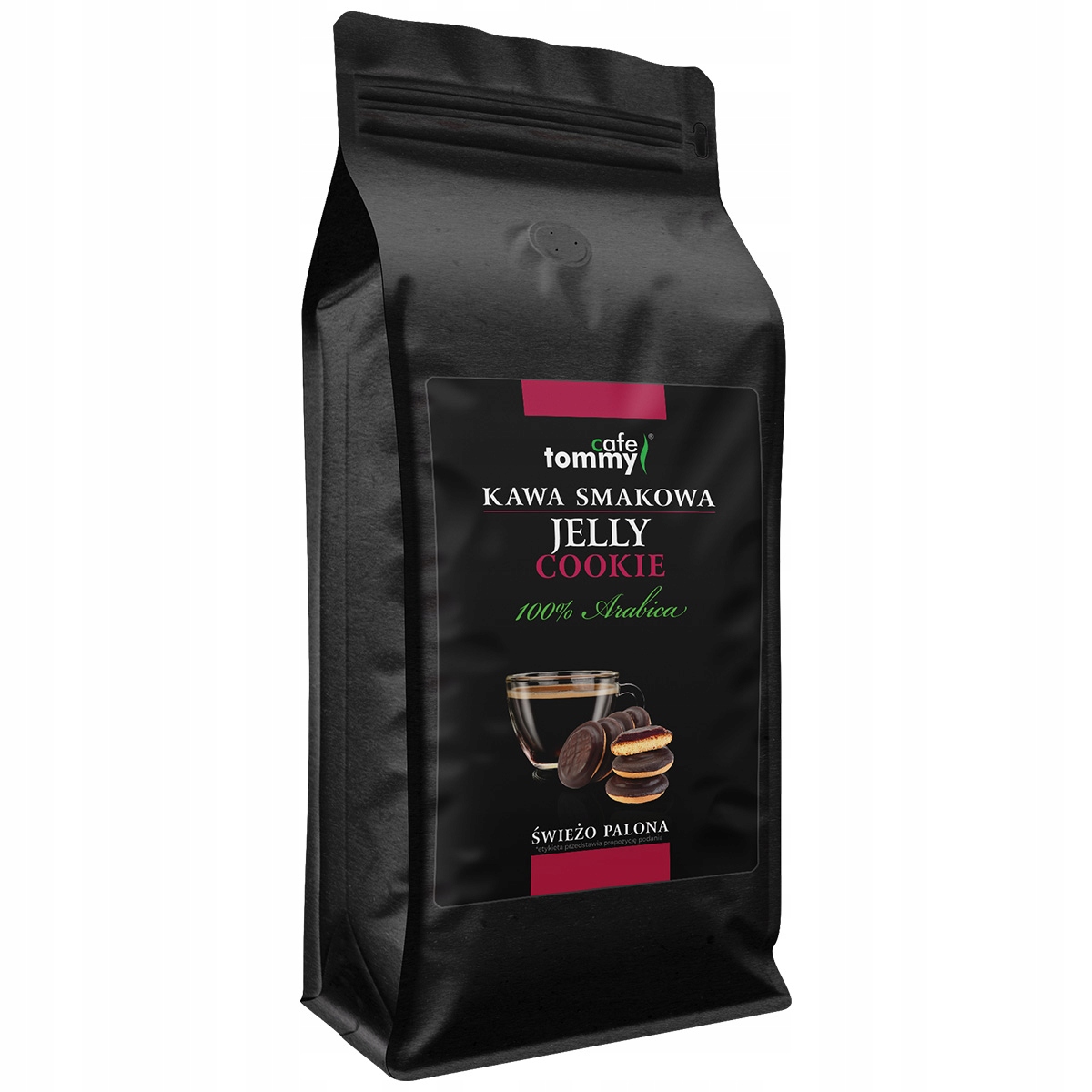 Levně Káva ochucená Jelly Cookie 1kg zrnková 100% Arabica Čerstvě pražená