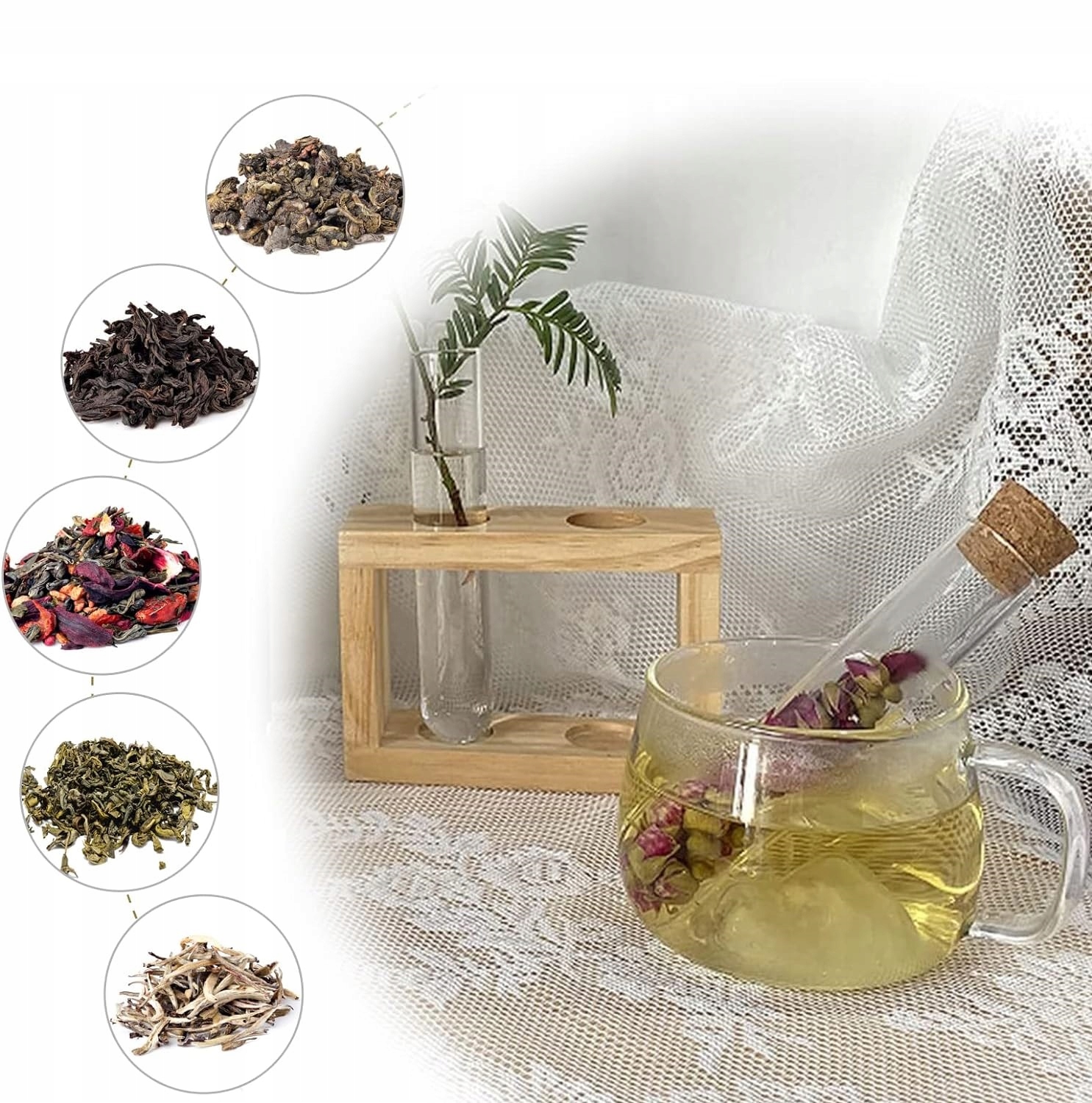 ZESTAW ZAPARZACZ DO HERBATY SYPANEJ + LEJEK. DOZOWNIK NA PREZENT SZCZELNY Materiał stal