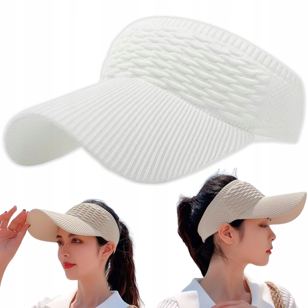 Czapka Z Daszkiem Damska Letnia Opaska Na Lato Plażę Uniwersalna Tenisowa