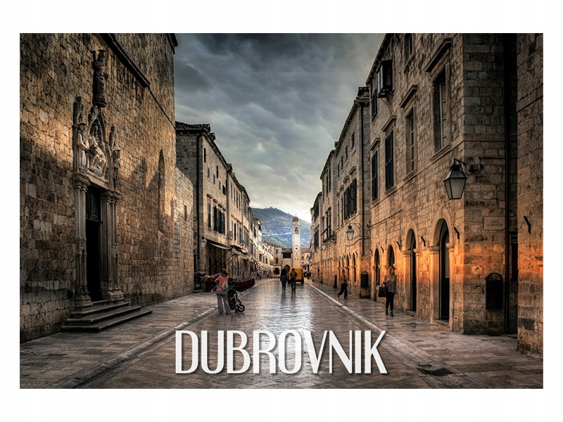 

Dubrownik Uliczka Widok Magnes na lodówkę
