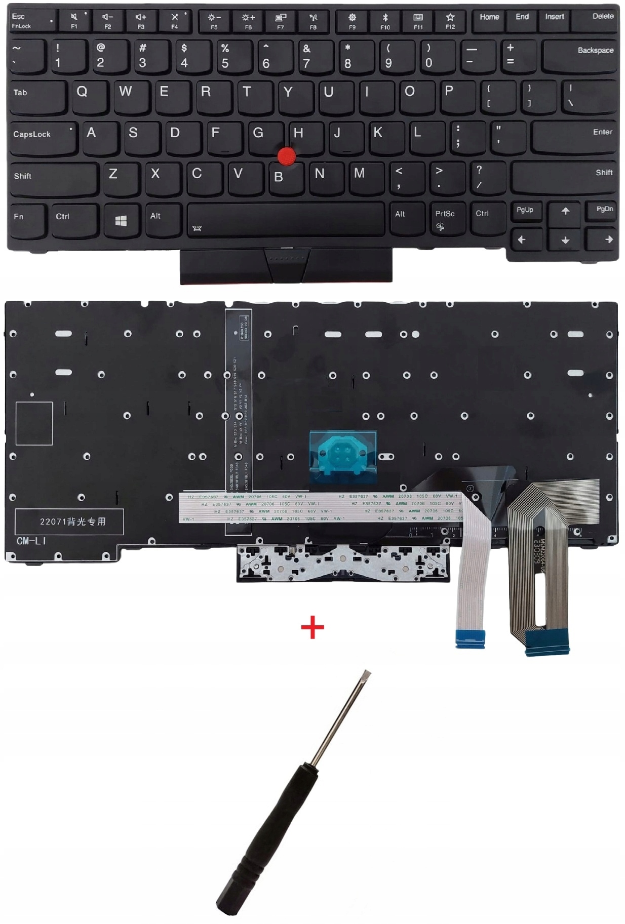 Klávesnica pre Lenovo L480 L380 E480 E485 T480S T490 T14 Gen1 P14s Gen1 /led