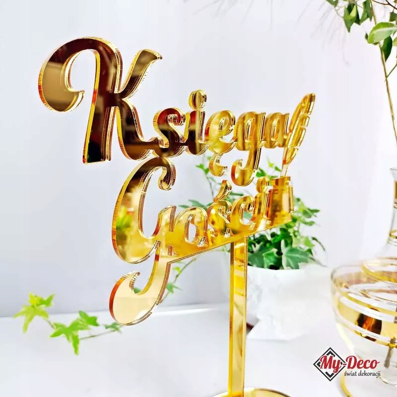 Napis Księga Gości Złoto Kod producenta MyDeco