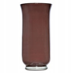 

Szklany wazon Atena H:19cm D:10cm Biały