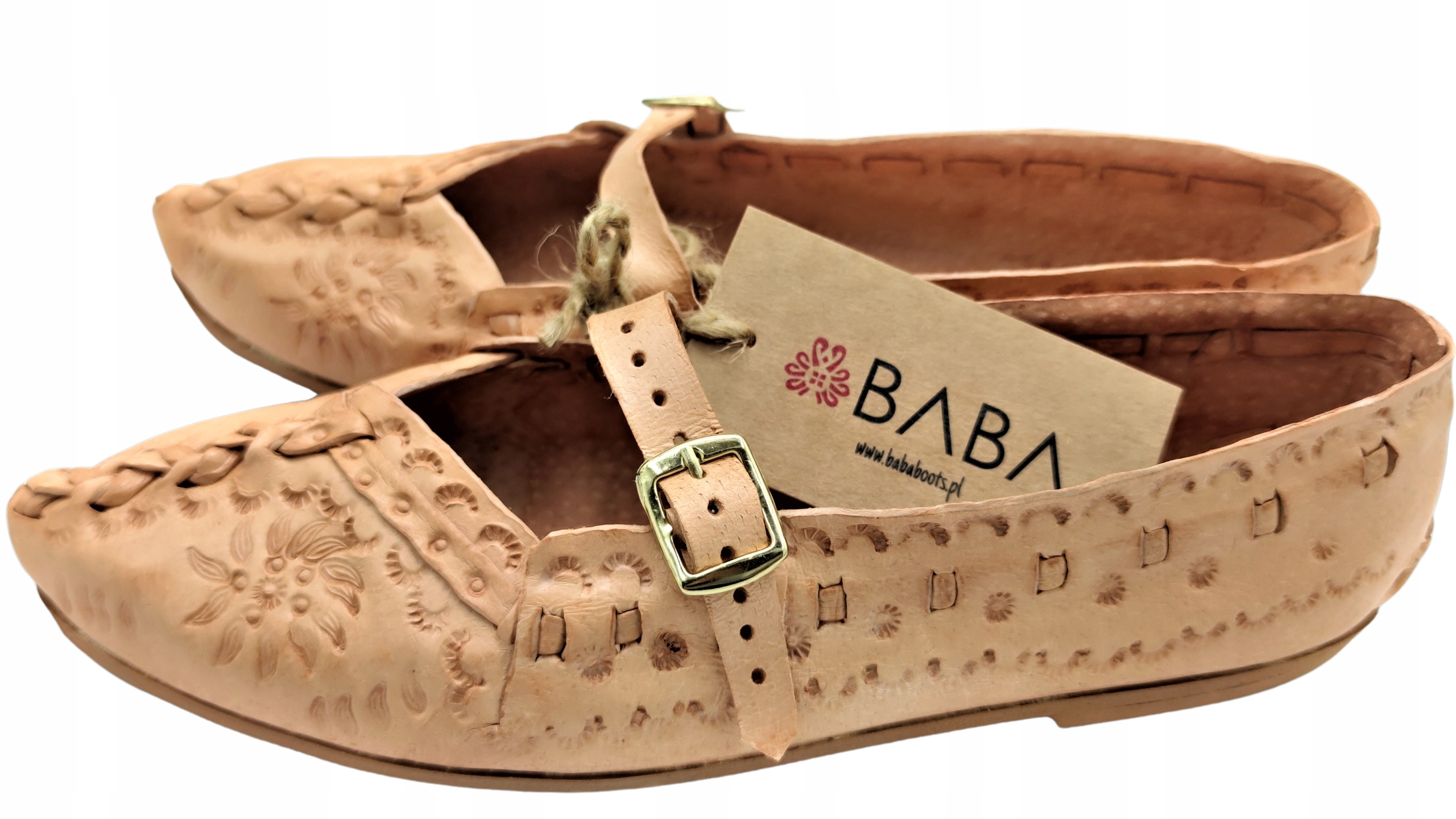 BABA KIERPCE GÓRALSKIE DAMSKIE SKÓRA NATURALNA 37