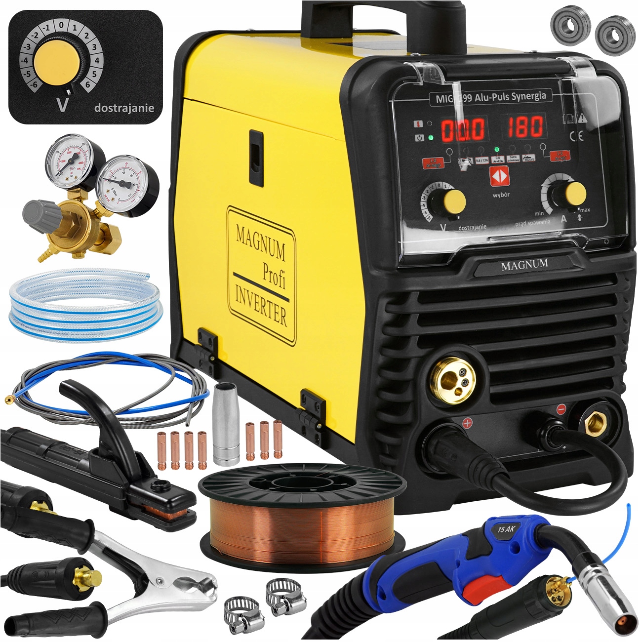 Spawarka migomat Magnum MIG 199 Alu-Puls Synergia