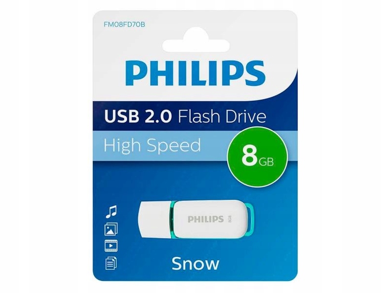 Pendrive Philips snow 8 GB USB 2.0 wielokolorowy