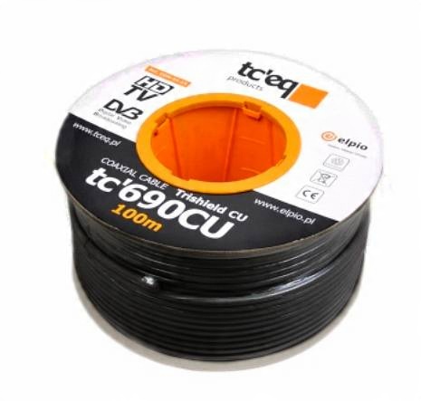 

Kabel tc'690 Cu-pe 1.13 Trishield zewnętrzny 1m