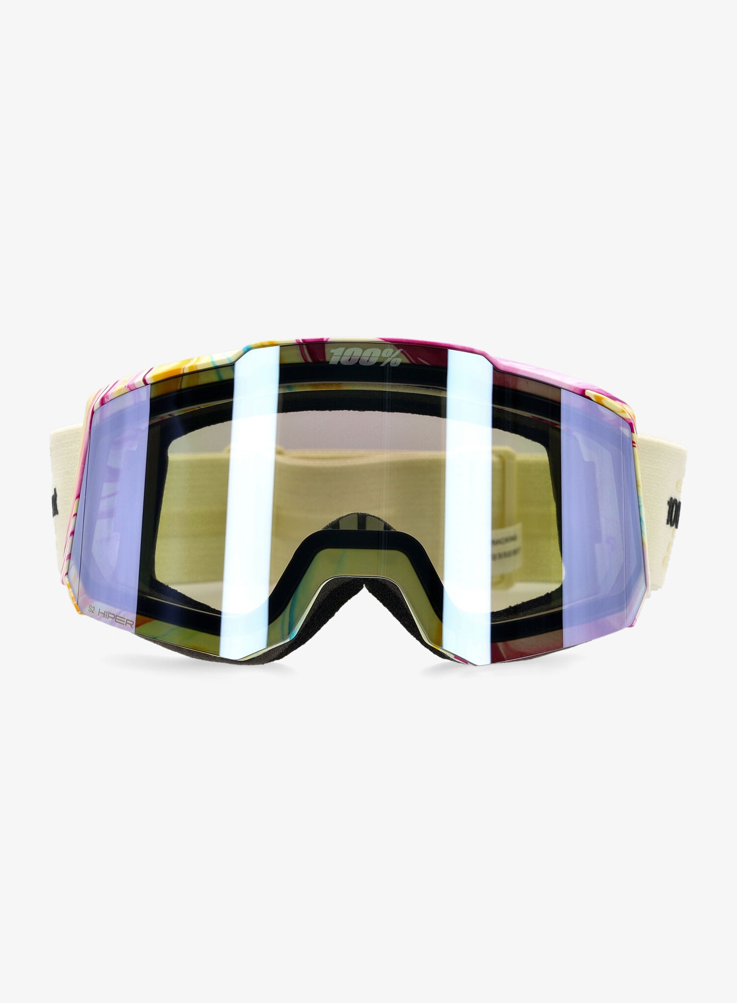 Lyžařské brýle 100% Snowcraft S Hiper zrcadlové stříbrné sklo