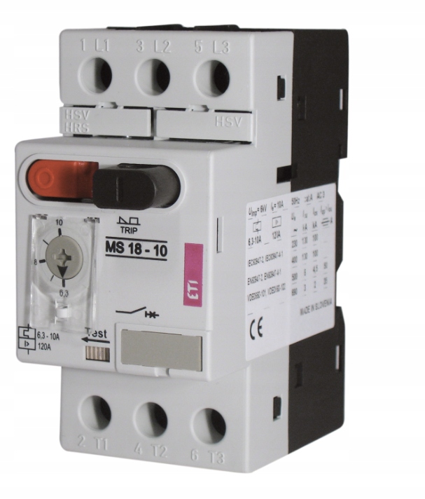 Motorový spínač MS18-1,6A Eti 230 V IP20 ETI-004600345
