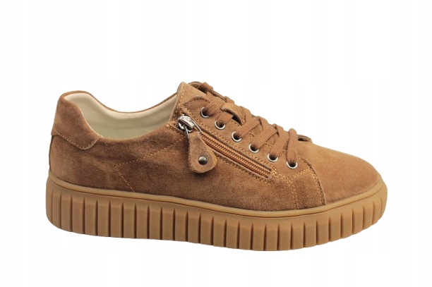 Polobotky Tenisky Goodin GD-XF-215 vel. 41 Camel Semiš