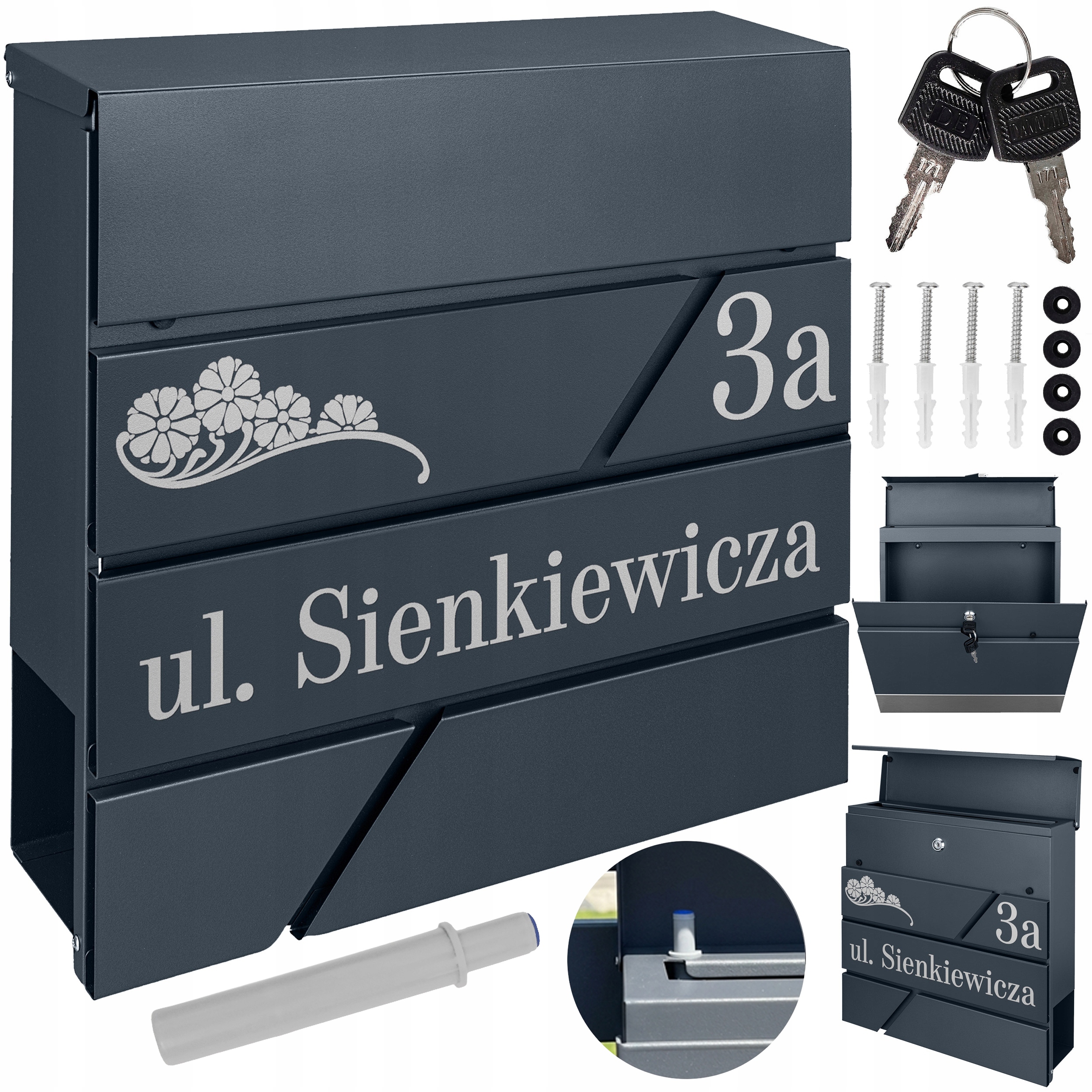 Poštovní Schránka Moderní Noviny Vzor Nápis