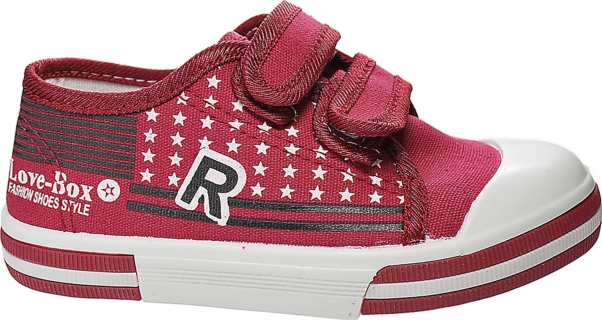 

Bordowe odlotowe Trampki tenisówki na rzepy r 32