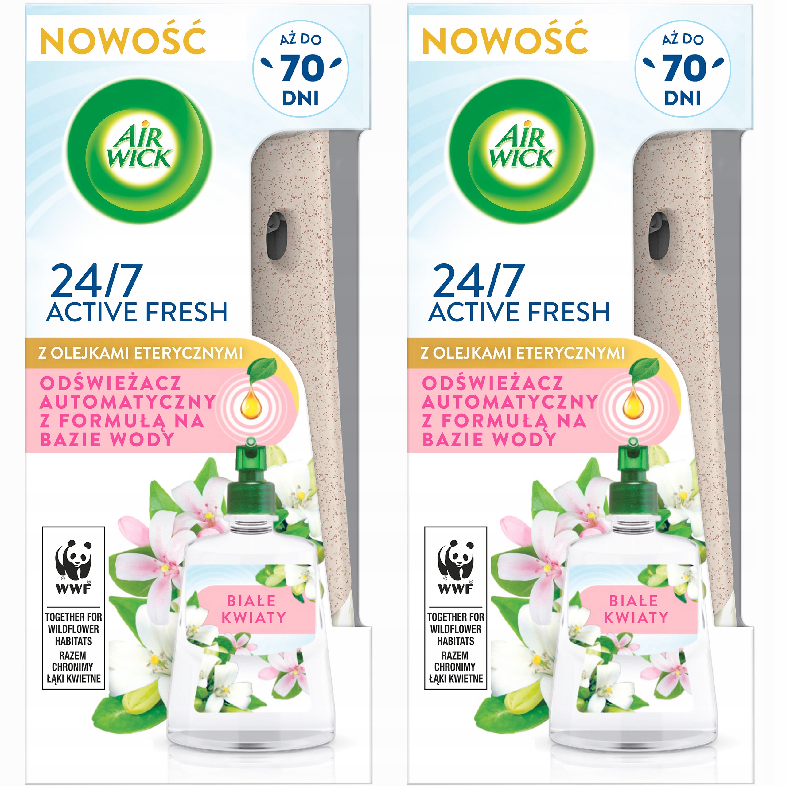

Air Wick Odświeżacz Active Fresh Komplet x 2